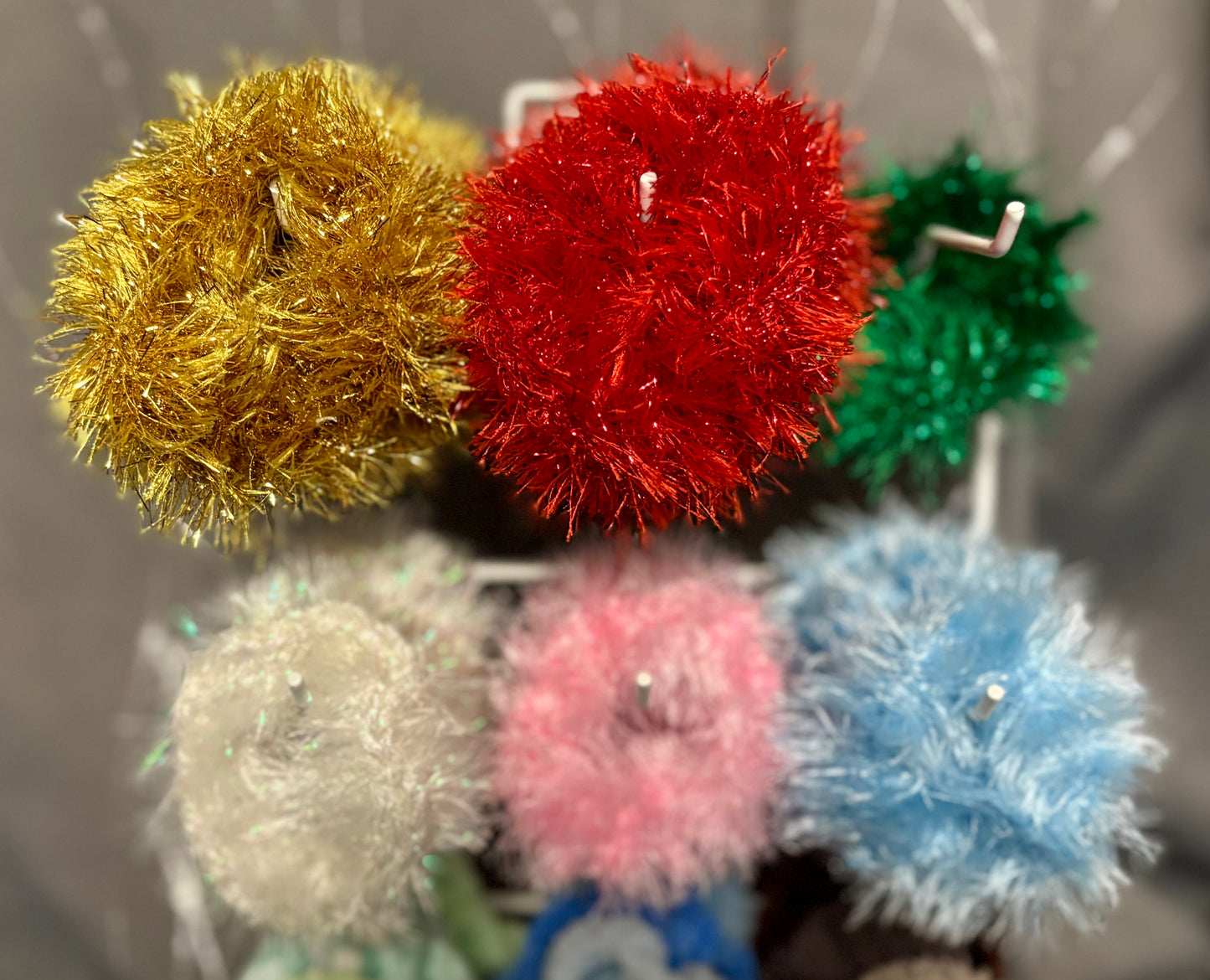 Tinsel Scrunchies