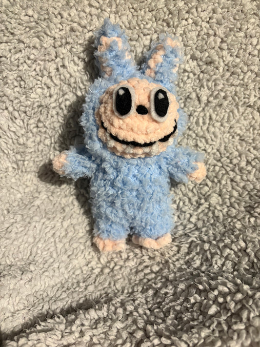 Labubu inspired crochet doll