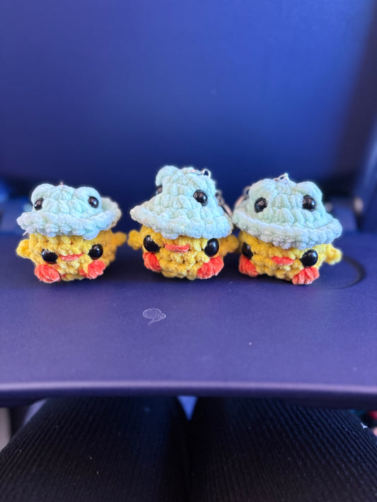 duckies in frog hats